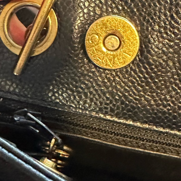 CHANEL Black Shoulder Bag with Gold Accents - Picture 11 of 17